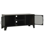 vidaXL Dulap TV ,gri,105x36x47 cm,metal și MDF