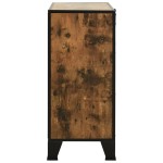 vidaXL Dulap de depozitare ,maro rustic,72x36x82cm,metal și MDF