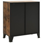 vidaXL Dulap de depozitare ,maro rustic,72x36x82cm,metal și MDF