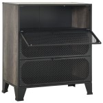 vidaXL Dulap de depozitare,gri,72x36x82cm,metal și MDF vidaXL Dulap de depozitare,gri,72x36x82cm,metal și MDF