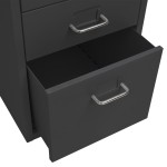 vidaXL Fișet mobil, antracit, 28x41x69 cm, metal vidaXL Fișet mobil, antracit, 28x41x69 cm, metal