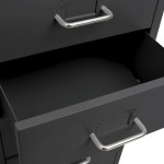vidaXL Fișet mobil, antracit, 28x41x109 cm, metal vidaXL Fișet mobil, antracit, 28x41x109 cm, metal