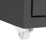 vidaXL Fișet mobil, antracit, 28x41x109 cm, metal vidaXL Fișet mobil, antracit, 28x41x109 cm, metal