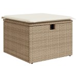 vidaXL Set de canapele pentru grădină cu pernă 8 pcs bej și crem
