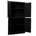 vidaXL Dulap de birou, negru, 90x40x180 cm, oțel vidaXL Dulap de birou, negru, 90x40x180 cm, oțel