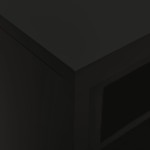 vidaXL Dulap cu ușă glisantă, negru, 90x40x90 cm, oțel