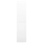 vidaXL Dulap de birou cu ușă glisantă, alb, 90x40x180 cm, oțel