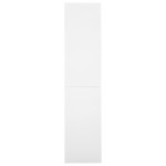 vidaXL Dulap de birou cu ușă glisantă, alb, 90x40x180 cm, oțel vidaXL Dulap de birou cu ușă glisantă, alb, 90x40x180 cm, oțel