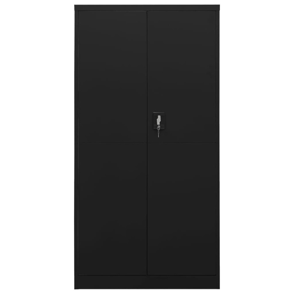 vidaXL Fișet, negru, 90x40x180 cm, oțel
