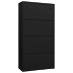 vidaXL Fișet, negru, 90x40x180 cm, oțel vidaXL Fișet, negru, 90x40x180 cm, oțel