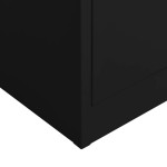 vidaXL Fișet, negru, 90x40x180 cm, oțel vidaXL Fișet, negru, 90x40x180 cm, oțel