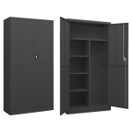 vidaXL Fișet, antracit, 90x40x180 cm, oțel vidaXL Fișet, antracit, 90x40x180 cm, oțel
