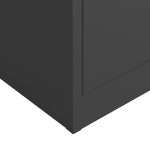 vidaXL Fișet, antracit, 90x40x180 cm, oțel vidaXL Fișet, antracit, 90x40x180 cm, oțel