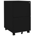 vidaXL Dulap dosare mobil, negru, 39x45x67 cm, oțel vidaXL Dulap dosare mobil, negru, 39x45x67 cm, oțel