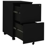vidaXL Dulap dosare mobil, negru, 39x45x67 cm, oțel vidaXL Dulap dosare mobil, negru, 39x45x67 cm, oțel