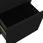 vidaXL Dulap dosare mobil, negru, 39x45x67 cm, oțel vidaXL Dulap dosare mobil, negru, 39x45x67 cm, oțel