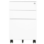 vidaXL Dulap dosare mobil, alb, 39x45x60 cm, oțel vidaXL Dulap dosare mobil, alb, 39x45x60 cm, oțel
