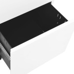 vidaXL Dulap dosare mobil, alb, 39x45x60 cm, oțel vidaXL Dulap dosare mobil, alb, 39x45x60 cm, oțel