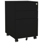 vidaXL Dulap dosare mobil, negru, 39x45x60 cm, oțel vidaXL Dulap dosare mobil, negru, 39x45x60 cm, oțel