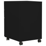 vidaXL Dulap dosare mobil, negru, 39x45x60 cm, oțel vidaXL Dulap dosare mobil, negru, 39x45x60 cm, oțel