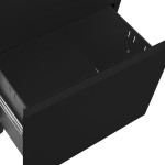 vidaXL Dulap dosare mobil, negru, 39x45x60 cm, oțel vidaXL Dulap dosare mobil, negru, 39x45x60 cm, oțel