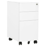 vidaXL Dulap dosare mobil, alb, 30x45x59 cm, oțel vidaXL Dulap dosare mobil, alb, 30x45x59 cm, oțel