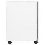 vidaXL Dulap dosare mobil, alb, 30x45x59 cm, oțel vidaXL Dulap dosare mobil, alb, 30x45x59 cm, oțel