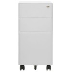 vidaXL Dulap dosare mobil, gri deschis, 30x45x59 cm, oțel vidaXL Dulap dosare mobil, gri deschis, 30x45x59 cm, oțel
