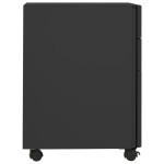 vidaXL Dulap dosare mobil, antracit, 30x45x59 cm, oțel vidaXL Dulap dosare mobil, antracit, 30x45x59 cm, oțel