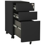 vidaXL Dulap dosare mobil, antracit, 30x45x59 cm, oțel vidaXL Dulap dosare mobil, antracit, 30x45x59 cm, oțel
