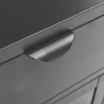 vidaXL Noptieră, antracit, 40x30x54,5 cm, oțel și sticlă