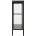 vidaXL Servantă, antracit, 75x35x105 cm, oțel și sticlă vidaXL Servantă, antracit, 75x35x105 cm, oțel și sticlă