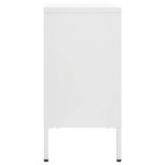 vidaXL Servantă, alb, 105x35x70 cm, oțel și sticlă securizată