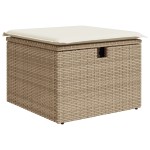vidaXL Set de canapele pentru grădină 4 pcs Bej 55 x 62 x 69 cm