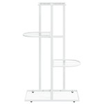 vidaXL Suport pentru flori cu 4 nivele, alb, 43x22x76 cm, metal vidaXL Suport pentru flori cu 4 nivele, alb, 43x22x76 cm, metal