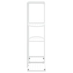 vidaXL Suport pentru flori cu 4 nivele, alb, 43x22x76 cm, metal vidaXL Suport pentru flori cu 4 nivele, alb, 43x22x76 cm, metal