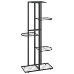 vidaXL Suport pentru flori cu 5 niveluri, negru, 43x22x98 cm, metal