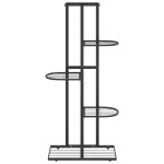 vidaXL Suport pentru flori cu 5 niveluri, negru, 43x22x98 cm, metal
