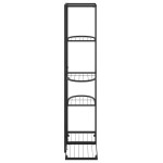 vidaXL Suport pentru flori cu 5 niveluri, negru, 43x22x98 cm, metal