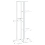 vidaXL Suport pentru flori cu 5 niveluri, alb, 43x22x98 cm, metal vidaXL Suport pentru flori cu 5 niveluri, alb, 43x22x98 cm, metal