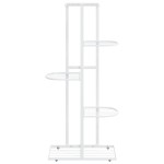 vidaXL Suport pentru flori cu 5 niveluri, alb, 43x22x98 cm, metal vidaXL Suport pentru flori cu 5 niveluri, alb, 43x22x98 cm, metal