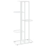 vidaXL Suport pentru flori cu 5 niveluri, alb, 43x22x98 cm, metal vidaXL Suport pentru flori cu 5 niveluri, alb, 43x22x98 cm, metal