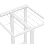 vidaXL Suport pentru flori cu 5 niveluri, alb, 43x22x98 cm, metal vidaXL Suport pentru flori cu 5 niveluri, alb, 43x22x98 cm, metal