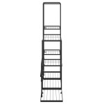 vidaXL Suport pentru flori, 94,5x25x88 cm, negru, metal vidaXL Suport pentru flori, 94,5x25x88 cm, negru, metal