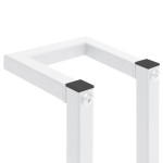 vidaXL Suport de prosoape, alb, 12,5x12,5x60 cm, oțel vidaXL Suport de prosoape, alb, 12,5x12,5x60 cm, oțel