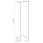 vidaXL Suport de prosoape, alb, 25x20x95 cm, oțel vidaXL Suport de prosoape, alb, 25x20x95 cm, oțel