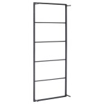 vidaXL Suport de prosoape, negru, 45x10x115 cm, oțel