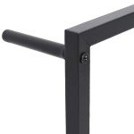 vidaXL Suport de prosoape, negru, 45x10x115 cm, oțel