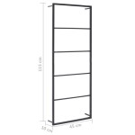 vidaXL Suport de prosoape, negru, 45x10x115 cm, oțel