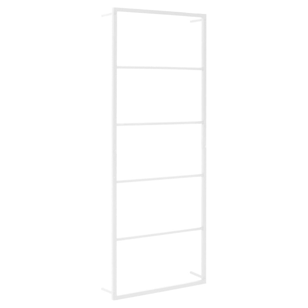 vidaXL Suport pentru prosoape, alb, 45x10x115 cm, oțel